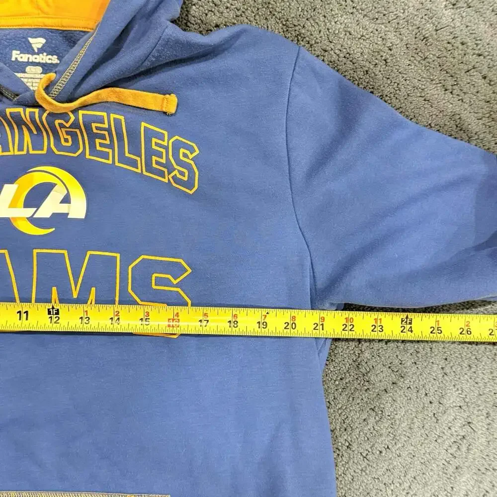 Men's Fanatics Royal Los Angeles Rams Tiebreaker Pullover Hoodie